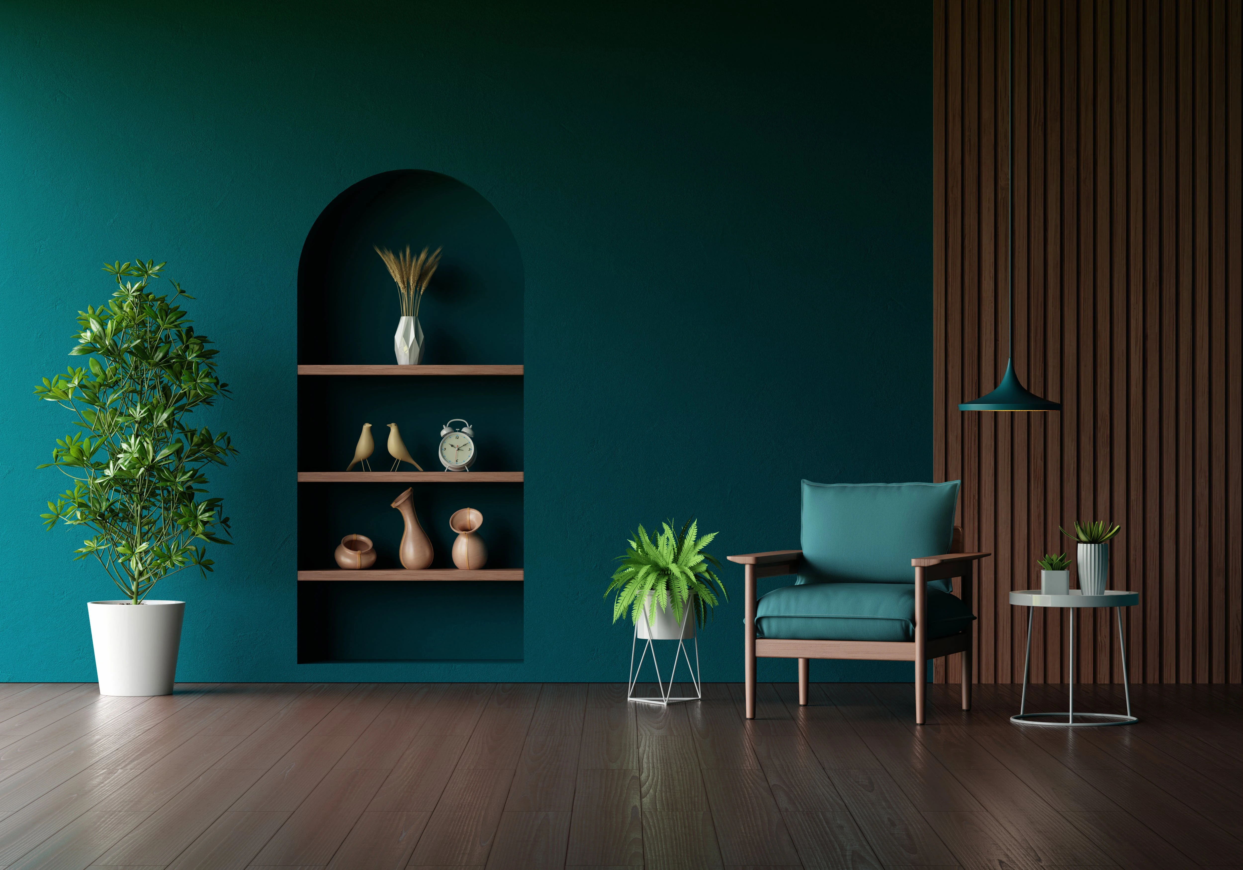 Elegant modern living room interior